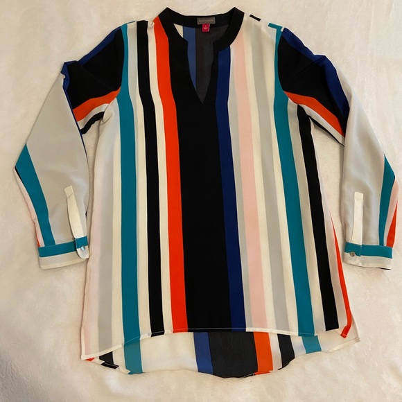 Vince Camuto Striped Top - Picture 2 of 5